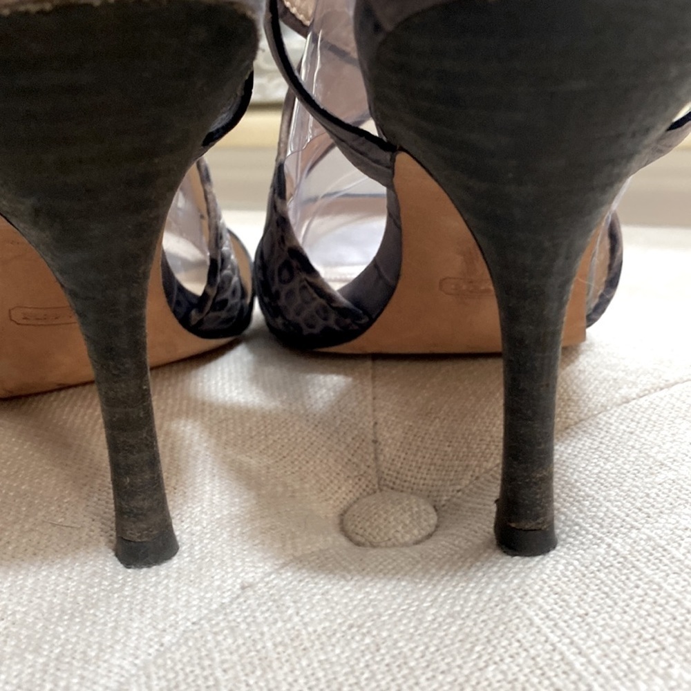 Coach Sandals Size 8.5 Heel Approximately 4” - Picture 7 of 10